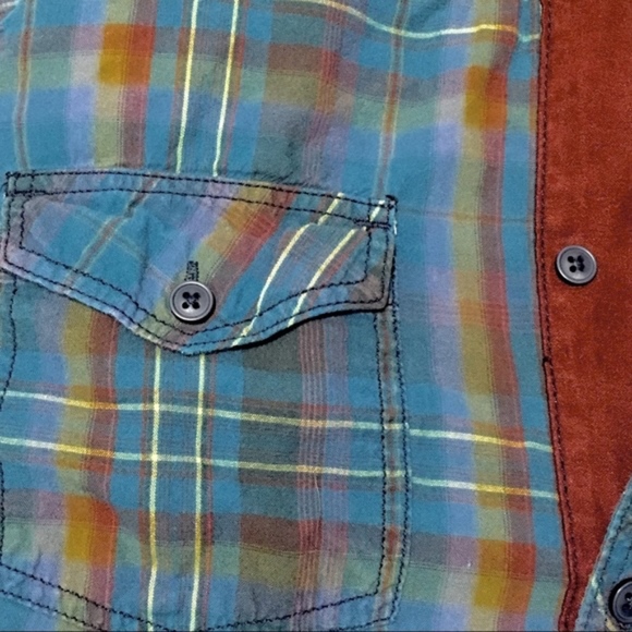 Vintage Red plaid button down shirt - Picture 5 of 8